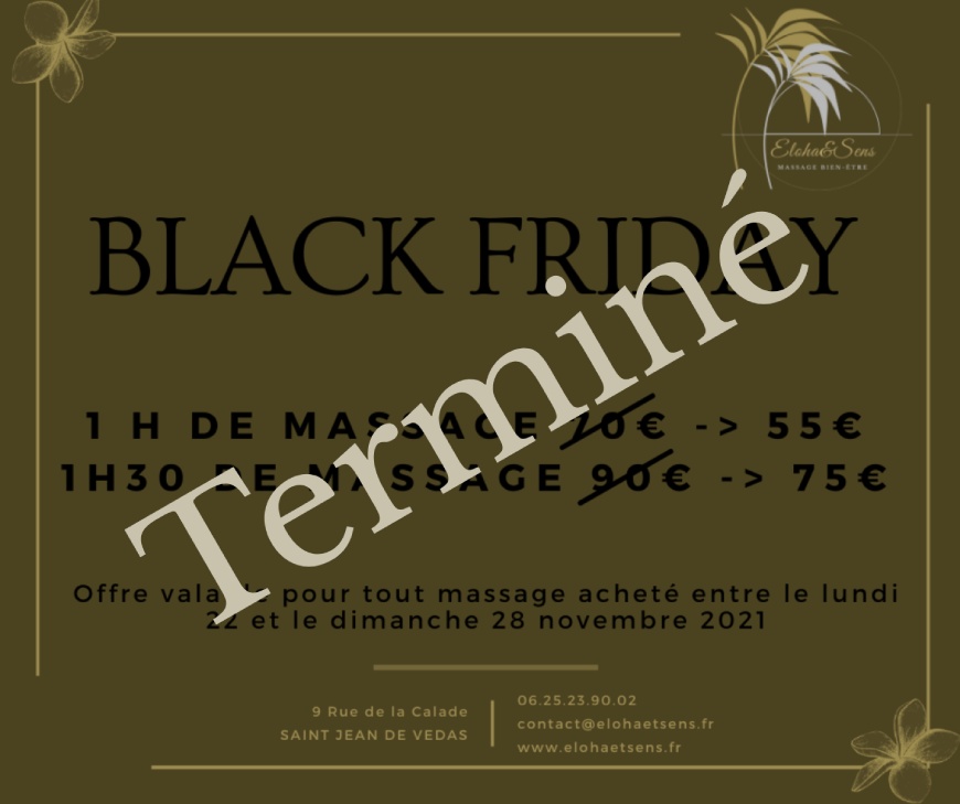 Eloha&Sens Offre Black Friday 2021